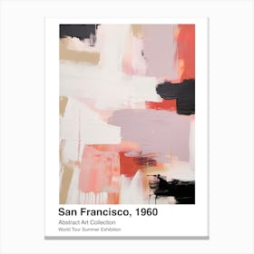 World Tour Exhibition, Abstract Art, San Francisco, 1960 7 Canvas Print