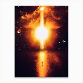 Alone At The Birth Of The Universe Canvas Print