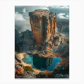 Rocky Mountain Lake Canvas Print