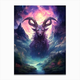 Horned Goat Canvas Print