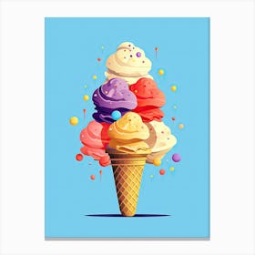 Ice Cream Cone 2 Canvas Print