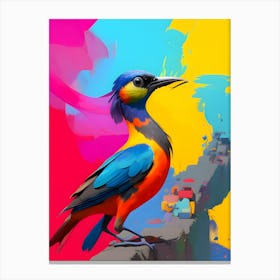 Colorful Bird-Reimagined 28 Canvas Print