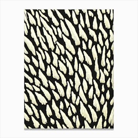 Acropora Latistella Linocut Canvas Print