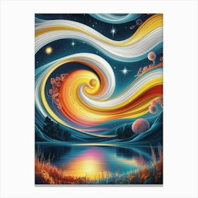 Galaxy Painting Canvas Print