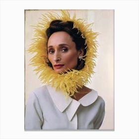 Kristin Scott Thomas Retro Collage Movies Canvas Print