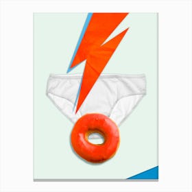 Bowie Donut Canvas Print