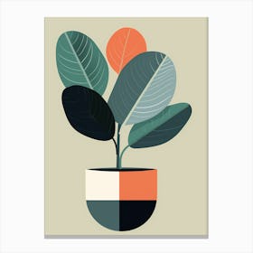 Plant In A Pot 1 Canvas Print