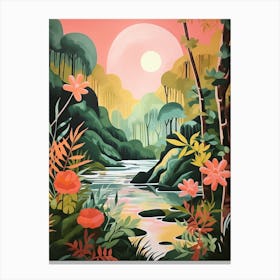 Jungle Abstract Minimalist 7 Canvas Print