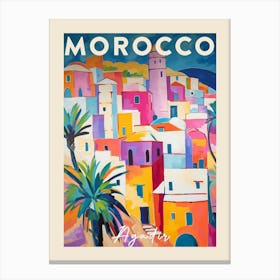 Agadir Morocco 2 Fauvist Painting  Travel Poster Canvas Print