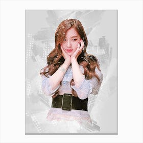 Rose Blackpink Canvas Print