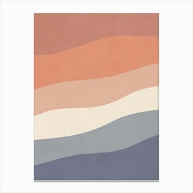 Minimal Waves 24 Canvas Print