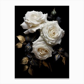 White Roses 2 Canvas Print