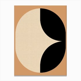 Beige Bauhaus Geometry Canvas Print