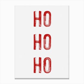 Ho Ho Ho, Santa Claus, Christmas Canvas Print