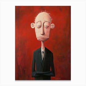 Sad Man Canvas Print