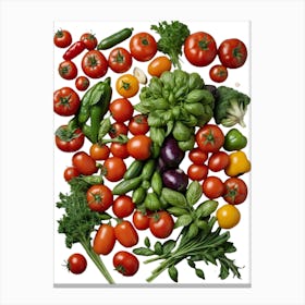 Variety Of Vegetables Canvas Print