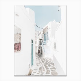 Greece Alleyway Canvas Print