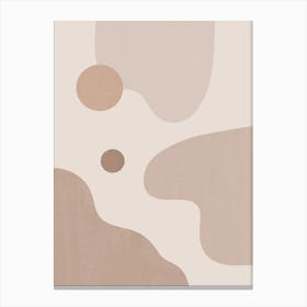 Calming Abstract Painting in Neutral Tones 14 Canvas Print