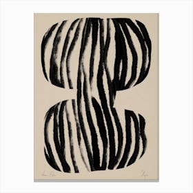 Black Stripes Object 01 Canvas Print