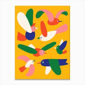 Happy Birds Canvas Print