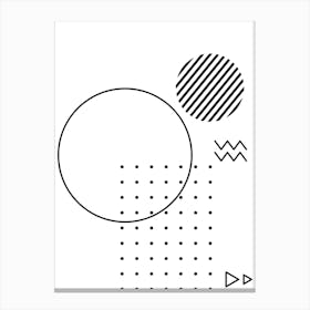 Abstract Geometric Design Vector Illustration Canvas Print