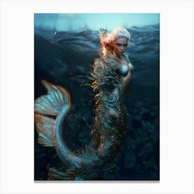 "Undine Essence: The Cosmic Dance of Creation" Canvas Print