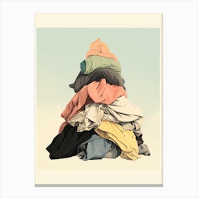 Pile Of Clothes 1 Canvas Print