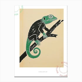 Chameleon Bold Block 5 Poster Canvas Print