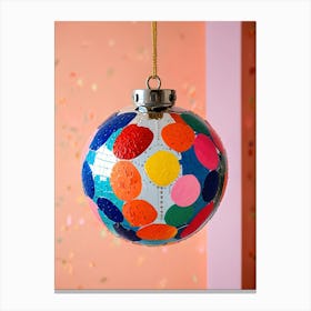 Polka Dot Ornament Canvas Print