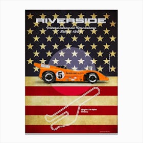 Riverside, McLaren, Denny Hulme Canvas Print