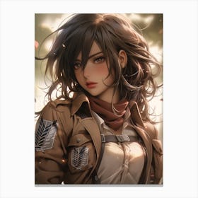 Mikasa Ackerman Attack On Titan 5 Canvas Print