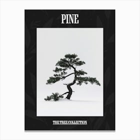 Pine Tree Pixel Illustration 1 Poster Canvas Print