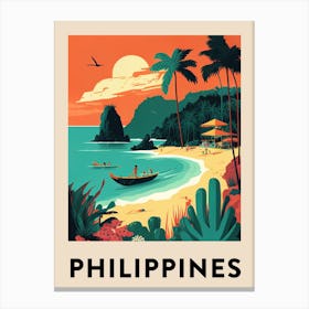 Philippines 3 Vintage Travel Poster Canvas Print