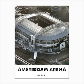 Amsterdam Arena, Football, Stadium, Soccer, Art, Wall Print 1 Canvas Print