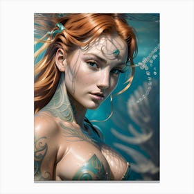 Mermaid -Reimagined 23 Canvas Print