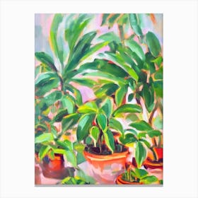 Burle Marx Philodendron Impressionist Painting Plant Canvas Print