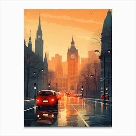City Of London | Retrofuturism Ben 1 Canvas Print