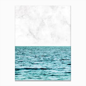 Ocean Marble II In Canvas Print