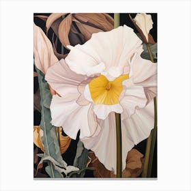 Flower Illustration Daffodil 2 Canvas Print