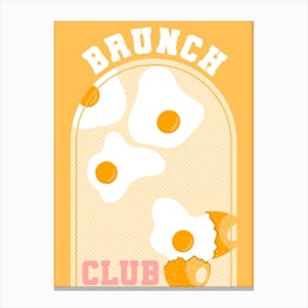 Egg Brunch Club Canvas Print