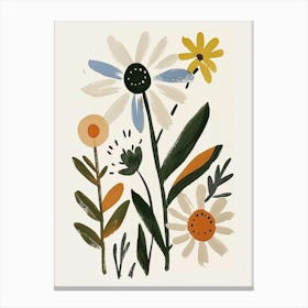 Painted Florals Oxeye Daisy 1 Canvas Print