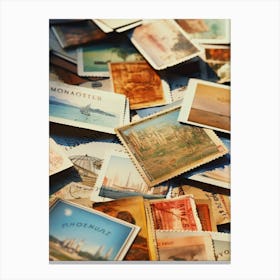 Postage Stamps 6 Canvas Print