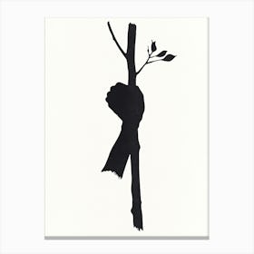 Tree and Hand Canvas Print