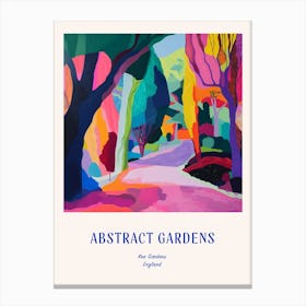 Colourful Gardens Kew Gardens United Kingdom 4 Blue Poster Canvas Print