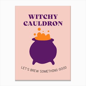 Witchy Cauldron Canvas Print