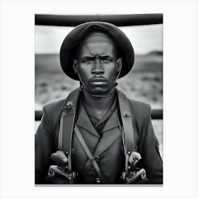 African Soldier~Reimagined Canvas Print