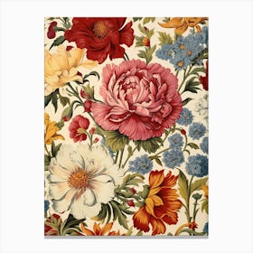 Floral Wallpaper 10 Canvas Print