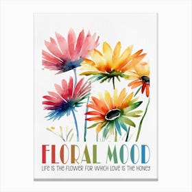 Floral Mood Canvas Print