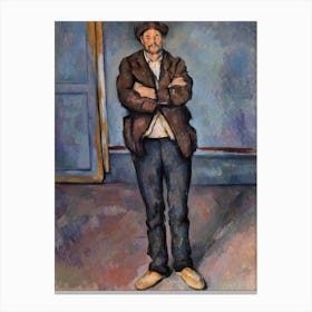 Peasant Standing With Arms Crossed, Paul Cézanne Canvas Print