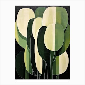 Modern Abstract Cactus Painting Carnegiea Gigantea Cactus 7 Canvas Print